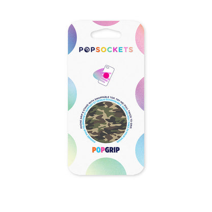 POPSOCKETS Woodland Camo Aftageligt Greb m. Standerfunktion