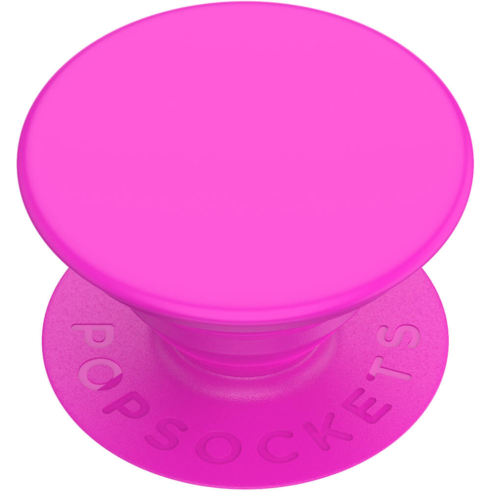 POPSOCKETS Neon Day Glo Pink Aftageligt Greb m. Standerfunktion