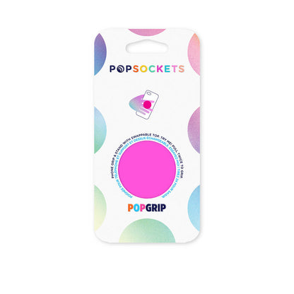 POPSOCKETS Neon Day Glo Pink Aftageligt Greb m. Standerfunktion