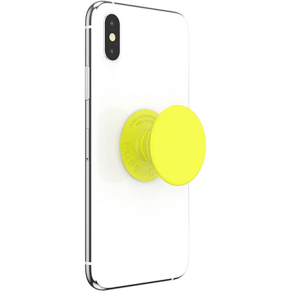 POPSOCKETS Neon Jolt Yellow Aftageligt Greb m. Standerfunktion