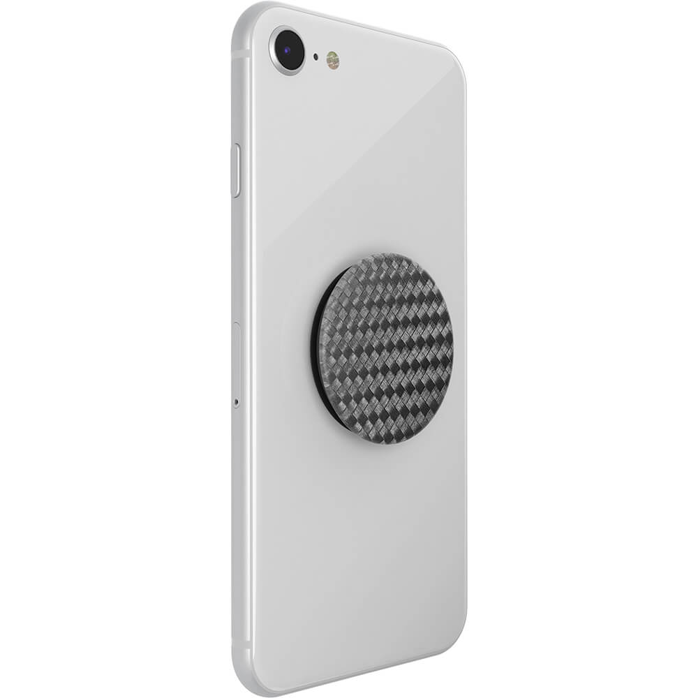 POPSOCKETS Carbonite Weave Aftageligt Greb m. Standerfunktion