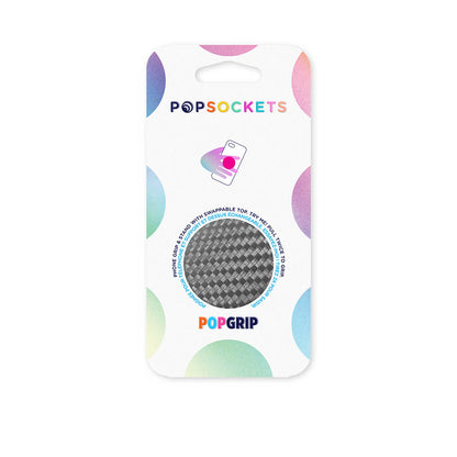 POPSOCKETS Carbonite Weave Aftageligt Greb m. Standerfunktion