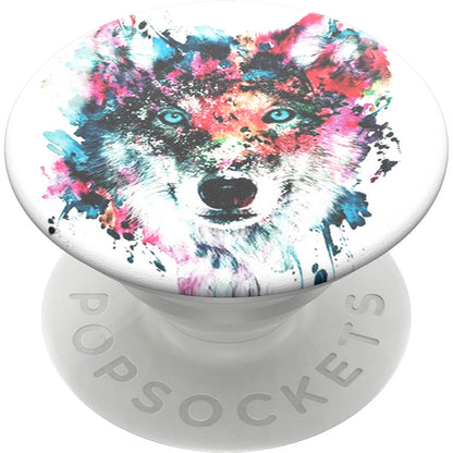 POPSOCKETS Wolf Aftageligt Greb m. Standerfunktion