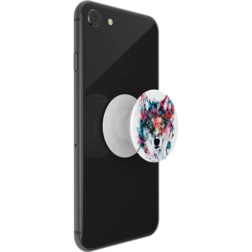 POPSOCKETS Wolf Aftageligt Greb m. Standerfunktion