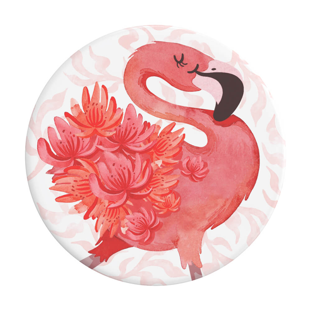 POPSOCKETS Flamingo a Go Go Aftageligt Greb m. Standerfunktion