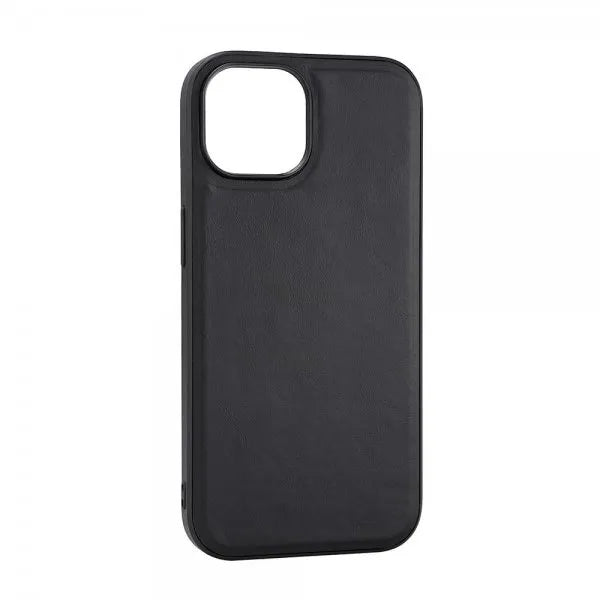 Buffalo iPhone 15 Cover Ægte læder MagSeries Sort