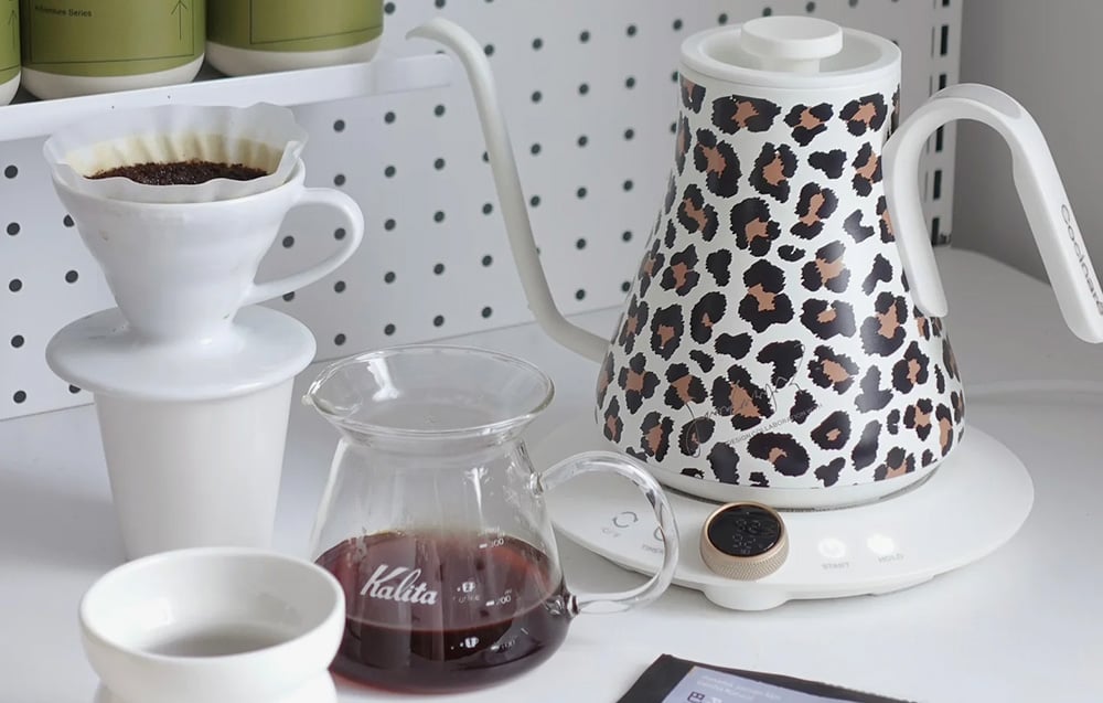 Kaffe svanehals kedel Cocinare Leopard