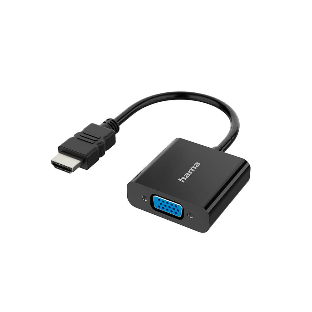 Adapter HDMI-VGA Full-HD 1080p Sort