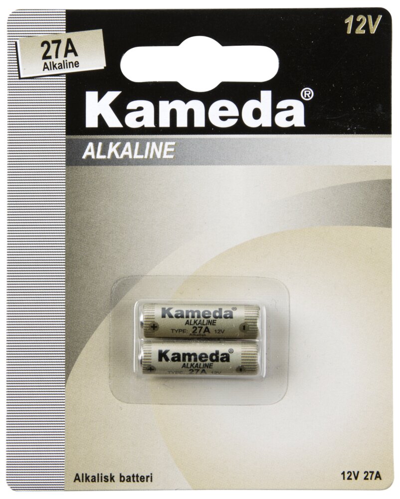 Kameda Alkaline batteri - 12V A27 2-pak