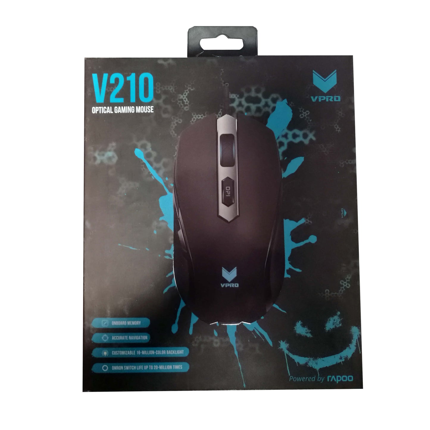 VPRO Gaming Mus V210 Optisk Sort