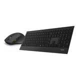 RAPOO Keyboard/Mus Nordisk Layout 9500M Multi-Mode Trådløs Sort