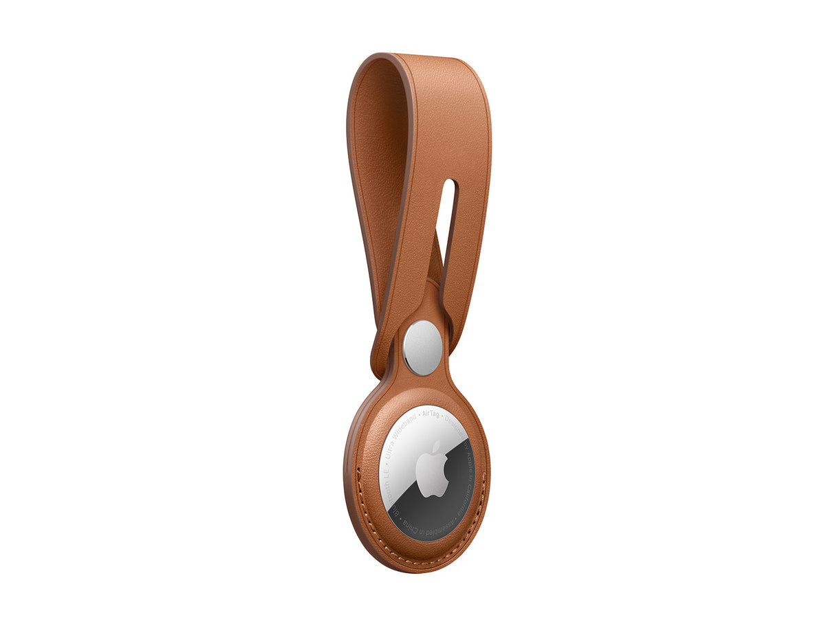 Apple AirTag Leather Loop Brun