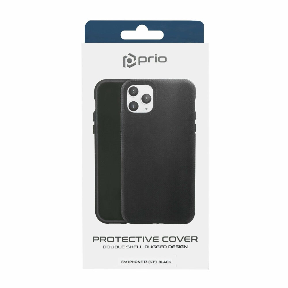 Prio beskyttelsescover til iPhone 13 (6.1″) sort