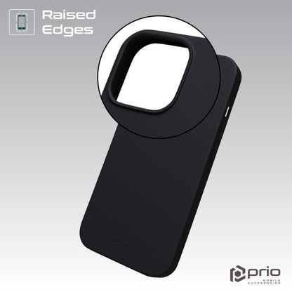 prio Liquid Silicone Case MAG for iPhone 14 Pro black