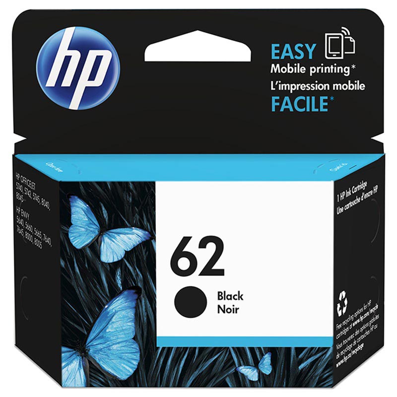 HP 62 Original Standard udbytte Sort