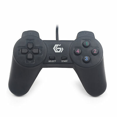 Gembird JPD-UDV2-01 spil-controller Sort USB 2.0 Gamepad Analog/digital PC