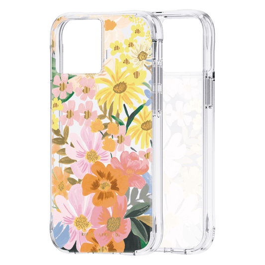 Rifle Paper Co - Ultra Slim Antimicrobial Case for Apple iPhone 13 mini / 12 mini - Marguerite