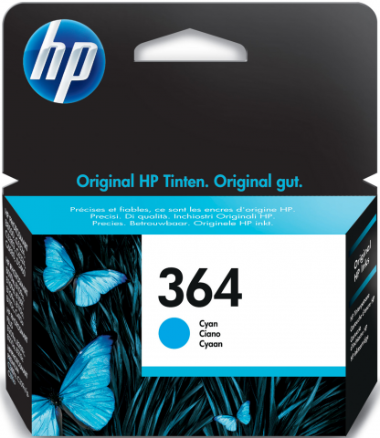 HP 364 blækpatron - Original Standard - Cyan (Blå)