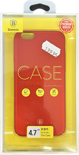 Baseus cover til iPhone 6/6S i dyb rød farve