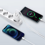 Baseus Kompakt hurtigoplader USB / USB Type C 20W 3A Strømforsyning Quick Charge 3.0 hvid (CCXJ-B02)