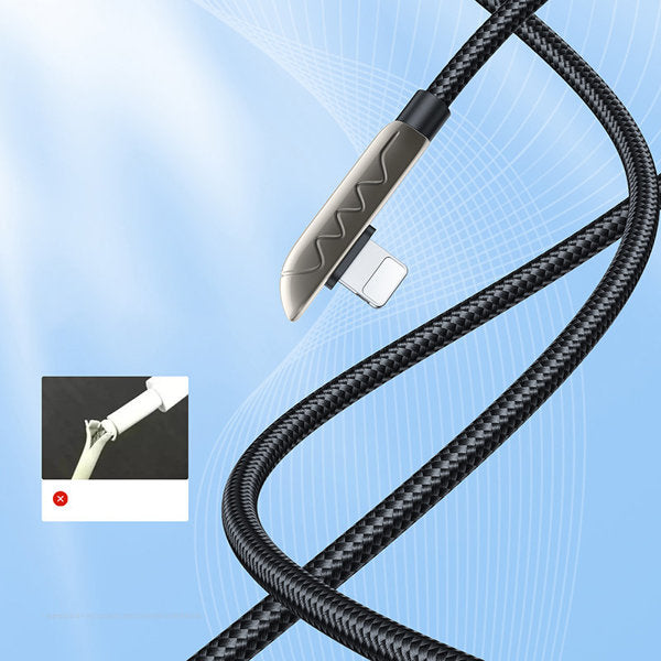 Joyroom USB-kabel - Lightning Opladning / Dataoverførsel 2,4A 1,2m Sølv