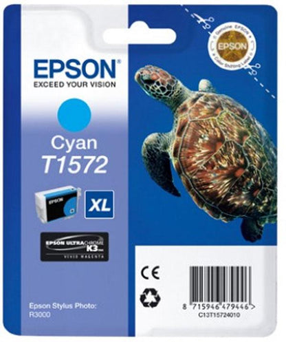 EPSON - blækpatron Cyan T1572 XL (Blå)