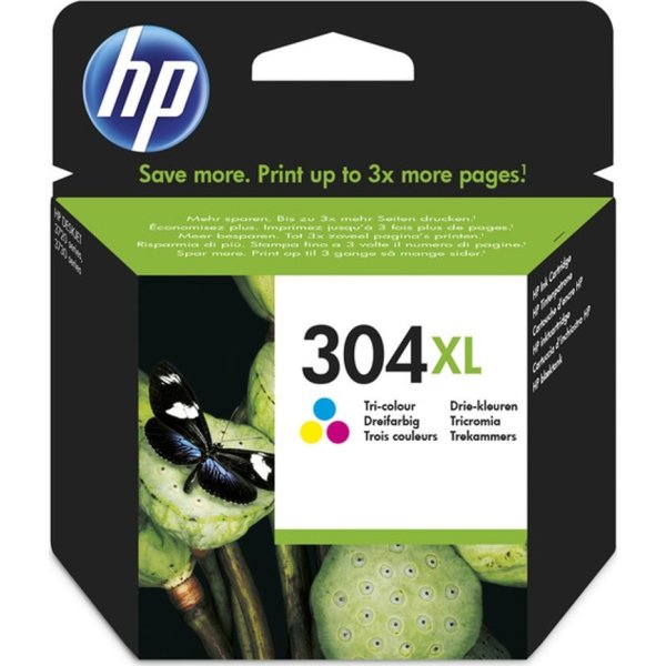 HP 304XL Original Højt (XL) udbytte Blå, Magenta, Gul